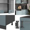 Küchenzeile R-Line Blau-Grau/Anthrazit 300 cm ohne Arbeitsplatte Vicco Bild 5