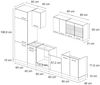 Küchenzeile R-Line Blau-Grau/Anthrazit 300 cm ohne Arbeitsplatte Vicco Bild 3