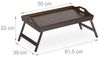 Relaxdays Klappbares Betttablett dunkelbraun Bild 5