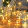 Montegoni LED Stripe Sakura LED Lichterkette 3m 20 LEDs Kirschblüten warmweiß Batterie, Batterie Sakura LED Lichterkette, flexibel, warmweiß 3m Deko Bild 3
