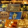 Montegoni LED Stripe Sakura LED Lichterkette 3m 20 LEDs Kirschblüten warmweiß Batterie, Batterie Sakura LED Lichterkette, flexibel, warmweiß 3m Deko Bild 4