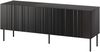 TV-Lowboard Intori 150 3D mit 3 Drehtüren (Farbe: Schwarz) Bild 1