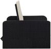 vidaXL 2-tlg. Garten-Lounge-Set mit Auflagen Poly Rattan Schwarz 46078 Bild 5