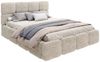 FDM Polsterbett CLOUDY Bettgestell Bett 140x200, 160x200, 180x200 cm Bestseller (verfügbar 140x200 160x200 180x200cm, Bettrahmen, Bett, mit großen gepolsterten Kopfteil, mit Bettkasten zum aufklappen), Hebbarer Metallrahmen, Bettkasten, ohne Matratze Bild 4