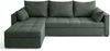 AX LIVING Ecksofa ELIF Grün mit Schlaffunktion L-Form, Sofa mit Bettkasten - Moderne Ecksofa, Wohnzimmer Ecksofa - Eckcouch Grün - Links Bild 2