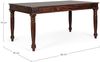 Esstisch Rupaila aus Akazienholz, klassischer Stil, braun, 160 cm, für 4–6 Personen Bild 4