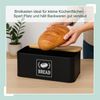 Relaxdays Brotkasten mit Bambusdeckel Retro-Design Bild 3