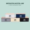 Relaxdays Brotkasten mit Bambusdeckel Retro-Design Bild 3