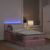 vidaXL Ottoman-Bett mit Matratze & LEDs Rosa 90x200 cm Samt 3312745 Bild 3