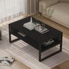 Couchtisch Laukaa 100x60x45 cm Schwarz [en. casa] Bild 3