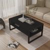 Couchtisch Laukaa 100x60x45 cm Schwarz [en. casa] Bild 2