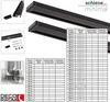 Deco-Raum® Gardinenschiene Minimal | Länge: 120cm | Material: Aluminium | Farbe: Schwarz Bild 4