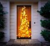BONETTI LED-Lichtervorhang Tannenbaum Lichterketten-Türvorhang mit LED Beleuchtung, 120-flammig, warm-weiß, passend für handelsübliche Türen, für Innen- und Außen Bild 4