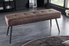 riess-ambiente Sitzbank BOUTIQUE 100cm braun / schwarz (Einzelartikel, 1-St), Wohnzimmer · Microfaser · Metall · Esszimmer· Flur · Schlafzimmer Bild 5
