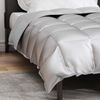vidaXL Winterbettdecke Silber 135 x 220 cm Satin und Mikrofaser 42025865 Bild 4