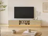 Vente-unique - DEVIKA TV unit Holz, Platte BeigeWeiß - B 40 cm x H 44 cm x L 190 cm Bild 5