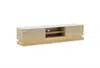 Vente-unique - DEVIKA TV unit Holz, Platte BeigeWeiß - B 40 cm x H 44 cm x L 190 cm Bild 3