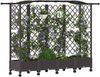 vidaXL Hochbeet mit Rankgitter und Dach Braun 203,5 x 40 x 129 cm PP 3423152 Bild 3