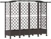 vidaXL Hochbeet mit Rankgitter und Dach Braun 203,5 x 40 x 129 cm PP 3423152 Bild 5