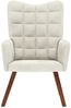 vidaXL Relaxsessel Creme Samt 4016819 Bild 3