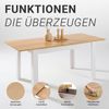 Esstisch ausziehbar 135x86 cm Wohnzimmertisch Weiß Holz Eiche Küchentisch Esszimmertisch Holztisch Tisch Bild 4