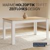Esstisch ausziehbar 135x86 cm Wohnzimmertisch Weiß Holz Eiche Küchentisch Esszimmertisch Holztisch Tisch Bild 5