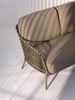 Gartensofa Assivali aus Metall, modernes Design, gepolstert, anthrazit, abnehmbarer Bezug Bild 2