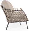 Gartensofa Assivali aus Metall, modernes Design, gepolstert, anthrazit, abnehmbarer Bezug Bild 5