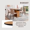 OTTO home Essgruppe Basel, Tischgruppe mit 4 Stühlen, Esstisch ausziehbar 140 - 180 cm, (Set, 5-tlg, Otto's DAUERTIEFPREIS), BESTSELLER, Sitzgruppe, Tisch, Stühle, ovale Tischplatte, Säulentisch Bild 3