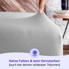 Wolkenfeld Spannbettlaken Boxspringbett Bettlaken - Spannbetttuch für Matratzen bis 40cm, Jersey, Gummizug: rundum, (1 Stück), Elastisch & Rutschfest: 90x200, 140x200, 160x200, 180x200 & Übergrößen Bild 4
