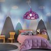 Pendelleuchte, Kunststoff purple, H 110 cm Bild 2