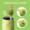 Isolierte Wasserflasche Edelstahl 32oz mit Strohhalm Griff doppelwandig Rot Bild 5