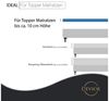 Devior Spannbettlaken für Topper bis 10cm Höhe, aus 100% atmungsaktiver Baumwolle 135 g/m², Jersey, Gummizug: Rundumgummizug, Bettlaken für Topper und dünne Matratzen - extra weniger Stoff Bild 3
