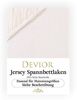 Devior Spannbettlaken für Topper bis 10cm Höhe, aus 100% atmungsaktiver Baumwolle 135 g/m², Jersey, Gummizug: Rundumgummizug, Bettlaken für Topper und dünne Matratzen - extra weniger Stoff Bild 4