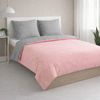 Renforce Bettwäsche mit Reißverschluss - Wendebettwäsche aus 100% Baumwolle, Rautendesign, Rosa 240 x 220 cm + 2x 80 x 80 cm Bild 2