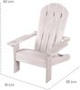 roba Outdoorstuhl 'Deck Chair' - mit Getränkehalterung - HxBxT: ca. 60 x 51 x 55 cm - Grau Bild 4