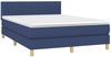 vidaXL Boxspringbett mit Matratze Blau 140x200 cm Stoff 3140783 Bild 3