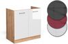 Spülenunterschrank R-Line Weiß Hochglanz 80 cm AP Marmor Vicco Bild 5
