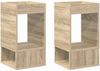 vidaXL Beistelltisch 2 pcs Sonoma-Eiche 30 x 30 x 56 cm Holzwerkstoff 890933 Bild 2