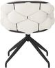 Esszimmerstuhl 45 x 44 x 77,5 cm, Samt/Metall, 360° drehbar, Beige (2er-Set) Bild 2
