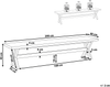 Gartenbank OLBIA 200 cm Beton Grau Bild 2