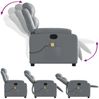 vidaXL Massagesessel Relaxsessel Grau Kunstleder 3206162 Bild 5