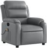 vidaXL Massagesessel Relaxsessel Grau Kunstleder 3206162 Bild 3
