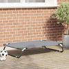 vidaXL Hundebett Hellgrau 90 x 55 x 18 cm Stahl 42008217 Bild 1