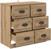 vidaXL Sideboard Artisan-Eiche 70 x 35,5 x 67,5 cm Holzwerkstoff 881427 Bild 5