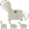vidaXL Relaxsessel Creme Kunstleder 3205445 Bild 4