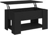 vidaXL Couchtisch Schwarz 79 x 49 x 41 cm Holzwerkstoff [809711] Bild 2