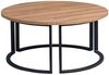 Couchtisch Satztisch 2er Set DAGO cm Dekor Eiche braun Bild 3