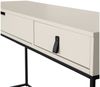Konsole Silas aus Kiefernholz, modernes Design, hellgrau, mit 2 Schubladen, FSC-zertifiziert Bild 3