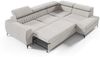 Ecksofa Schlafsofa Sofa TORONTO Stoff Element Grau Ottomane Rechts Bild 2